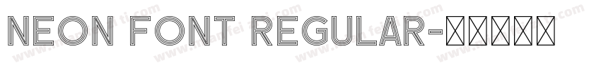 Neon Font Regular字体转换